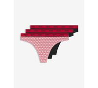 Tanga HUGO Triplet Design rose rouge noir (3 unités) - L