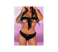 Tanga Ouvert Oksurin Dentelle Noir