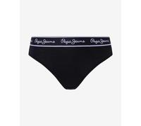 Pepe Jeans String Pépé sous-vêtements Style Bikini, Noir (Black), M Femme