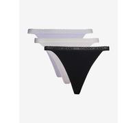 Tanga Tommy Hilfiger Knitted Lace noir blanc lilas (3 unités) - XS
