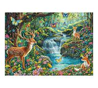 TangComplete Puzzle 1000 pièces pour adultes et enfants, jeu impossible, cadeau de puzzle, puzzles intelligents, puzzles colorés, puzzle avec motif de bach forestier