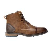 TangDao Bottines Homme Cuir Confortable Décontractées pour Automne/Hiver Bottes Habillées Vintage à Fermeture Éclair pour Hommes EU 43 Marron Foncé