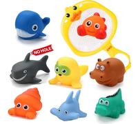 Tangdudu Jouets de Bain pour bébé sans Trou Animaux 1 2 3 4 5 Ans, Jouet Piscine bébé, Jeux d'eau Bebe, Animaux Jouets flottants, Cadeaux pour garçons et Filles