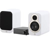 Tangent Ampster BT III + Q Acoustics 3010C Blanc mat - Chaînes composées