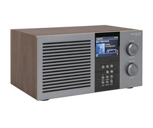 Tangent Radio 3 table radio, noyer - FM, DAB+, radio Internet, Bluetooth, USB, LCD