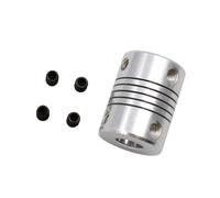 Tangerniu 1 pcs 19x25mm Accouplement flexible 3mm 4mm 5mm 6mm 6.35mm 7mm 8mm 10mm Alésage D19 L25 CNC Moteur Mâchoire Coupleur d'arbre Joint d'arbre(5mm X 10mm)