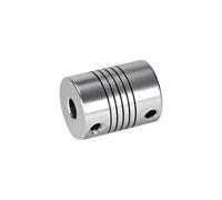 Tangerniu 1 pcs D19L25 Accouplement flexible en aluminium 2 mm 3 mm 4 mm 5 mm 6 mm 6,35 mm 8 mm Coupleur d'arbre d'alésage for moteur pas à pas Joint d'arbre(4x6mm)