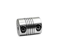 Tangerniu 1 pcs D20L25 enroulement pince couplage en alliage d'aluminium élastique alésage 4 mm à 10 mm arbre CNC mâchoire arbre moteur accouplement flexible Joint d'arbre(4mm to 6.35mm)
