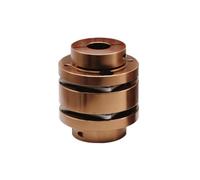 Tangerniu 1pc D56 L64 Cardan CNC Bride Flexible Accouplement Aluminium Diaphragmes Joint Universel Coupleur 3D Imprimante Moteur Arbre Joint d'arbre(15X15mm)
