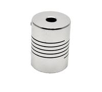 Tangerniu 2 pièces D19 L25 Aluminium Flexible Accouplement Mâchoire Arbre Connexion 3D Imprimantes CNC Moteur Coupleur Joint d'arbre(6.35mm X 6.35mm)