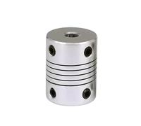 Tangerniu Accouplement d'arbre à mâchoire flexible en aluminium D19 L25, codeur, coupleur de moteur pas à pas CNC Joint d'arbre(7x7mm)