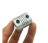 Tangerniu Accouplement d'arbre de moteur à engrenages, 1 pièce, vissé, forme ronde, diamètre de l'arbre, mini outil, coupleur de moteur de voiture Joint d'arbre(8mm to 8mm)