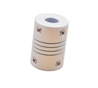 Tangerniu Accouplement d'arbre flexible en alliage d'aluminium D16 L23, connecteur de moteur pas à pas, encodeur, accessoires d'imprimante 3D, 1 pièce Joint d'arbre(8mm to 8mm)
