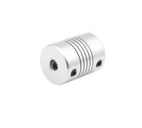 Tangerniu Accouplement de moteur pas à pas D19 L25, alésage en aluminium, axe Z, coupleur d'arbre flexible, 1 pièce Joint d'arbre(4mm x 6.35mm)