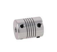 Tangerniu Accouplement flexible en aluminium D15 L20 4 mm 5 mm 6 mm 6,35 mm 7 mm 8 mm 9,5 mm 10 mm for moteur pas à pas Joint d'arbre(6x6mm)