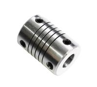 Tangerniu Accouplement flexible en aluminium D18L25, axe Z, for moteur pas à pas, 1 pièce Joint d'arbre(8x10mm)