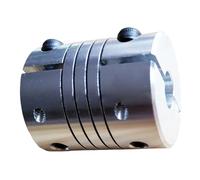 Tangerniu Accouplements d'arbre flexibles en aluminium D20L25 for axe Z for moteur pas à pas Joint d'arbre(6x6.35mm)