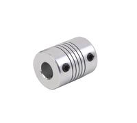 Tangerniu Connecteur de moteur pas à pas CNC à axe Z avec coupleur flexible en aluminium D19L25 Joint d'arbre(3x5mm)