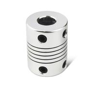 Tangerniu Coupleur d'axe Z en aluminium D19 L25, 1 pièce, moteur pas à pas, accouplement flexible for imprimante 3D CNC Joint d'arbre(5x10mm)