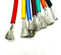 Tangerniu Fil de silicone résistant à la chaleur de 5 mètres - Câble en cuivre flexible 22AWG 0,3 mm2 for haute température Rallonge(Yellow)