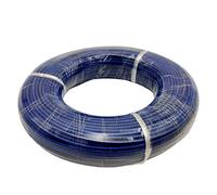 Tangerniu Fil électrique tressé en Fiber de verre, 65 pieds, 20 mètres, résistant aux hautes températures, fil froid isolé en caoutchouc carré de 0.3 à 4mm Rallonge(Blue,2.5mm2)