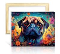 TANGFEIY Peinture à l'huile par numéros Kits carlin Peinture par numéros Adultes Débutant Acrylique Numéro avec Pinceaux Art Peinture par numéros Kits Sans Cadre (40x50cm)