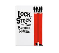 TANGJUNMR Poster sur toile de la série télévisée populaire Lock, Stock And Two Smoking Barrels - Art mural décoratif pour chambre à coucher - 30 x 45 cm - Style sans cadre