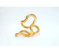 Tangle 85217 Fidget Toy Junior Metallic Serie, Jouet Anti-Stress, favorise la Coordination et la motricité Fine, Rotation et combinable, Jouet de motricité pour Enfants à partir de 3 Ans, Or Rose