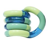 Tangle 85710 Fidget Toy Junior Classic Series Jouet Anti-Stress pour Les Doigts favorise la motricité Fine, Rotatif et combinable à volonté, Jouet de motricité pour Enfants à partir de 3 Ans, Vert