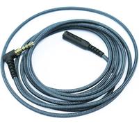 Tangle-free Braided Cord Extension Cable with 3.5mm 4 Pole Angled Male Connector and 3.5mm 4 Pole Female Connector for Stereo Headphone 20/50/100/150/200/300cm.