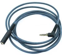 Tangle-free Braided Cord Extension Cable with 3.5mm 4 Pole Angled Male Connector and 3.5mm 4 Pole Female Connector for Stereo Headphone 20/50/100/150/200/300cm