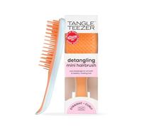 Tangle Teezer Brosse à cheveux démêlante ultime, élimine les nœuds et réduit la casse, mini brosse à cheveux pour les voyages, les petites mains et tous les types de cheveux, bleu glacier et orange