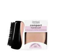 Tangle Teezer Compact Styler, Brosse à Cheveux Démêlante, Cheveux Secs et Mouillés, Tous Types de Cheveux, Brosse Idéale pour Voyager avec sa Pochette de Transport, Noir et Or Rose