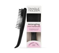 Tangle Teezer | La mini brosse à cheveux démêlante ultime | Douce pour les cheveux mouillés | Dents à deux niveaux et poignée confortable | Optimal pour les enfants et les voyages | Noir