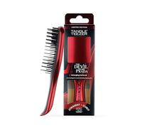 Tangle Teezer Mini x The Devil Wears Prada Ultimate Detangler, pour Cheveux Secs et Mouillés, Brosse Idéale pour les Enfants et pour Voyager, chrome rouge