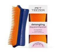 Tangle Teezer Pet Teezer, Grande Brosse Démêlante de Toilettage pour Chien, pour le Bain ou sur Poil Sec, la Brosse Démêlante Parfaite pour Chien, Bleu marine et Orange