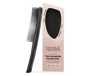 Tangle Teezer The Complete Carebrush - cheveux bouclés à crépus | Brosse santé | Picots à deux niveaux | Lisse, fait briller, masse & démêle | Ardoise soyeuse | Cheveux secs & mouillés