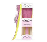 Tangle Teezer Ultimate Detangler Brosse à Cheveux Démêlante, Cheveux Secs et Mouillés, Picots à 2 Niveaux, Réduit la Casse, Élimine les Nœuds, Tous Types de Cheveux, Jaune Vif et Bouton de Rose