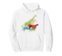 Tangled Line Art of Safari Africa Animaux Sauvages Sweat à Capuche