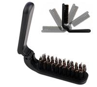 Tangler barbu, brosse à cheveux du sanglier pliant pour les hommes | Brosse à cheveux pliante - cheveux pliants de sanglier e-brosses pour les hommes, brossage de cheveux roch pliant pour hommes,