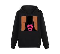 TangMeng Captain Beefheart 60S Garage Psych Band Inspired Men's Black Hooded Unisex Sweatshirt S