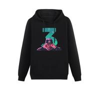 TangMeng Chance The Rapper Men's Black Hooded Unisex Sweatshirt S