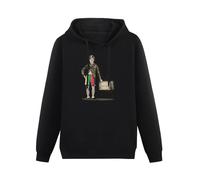 TangMeng Charlie Chaplin Men's Black Hooded Unisex Sweatshirt 3XL
