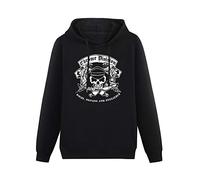 TangMeng Chrome Division Booze Broads Men's Black Hooded Unisex Sweatshirt 3XL