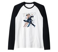 Tango Couple Dance Embrasser Élégant Mouvement Argentin Manche Raglan