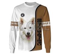 TangoDS Chien d'amour Berger Allemand Sweatshirt à col Rond imprimé en 3D Hommes Femmes Pullover Tops Unisexe