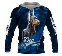 TangoDS Husky/German Shepherd/Boxer/Dobermann Pinscher Sweat à Capuche imprimé en 3D Femmes Hommes Pullover Streetwear Tracksuit Love Dog Gift