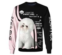 TangoDS Je suis Le Chien Fou de Bichon Frise/Pug/Shih Tzu/Yorkshire Mom Dog Sweatshirt imprimé 3D Hommes Femmes Pullover Unisex Tops