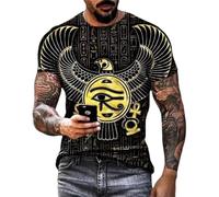 TangoDS T-Shirt Anubis imprimé en 3D pour Hommes Ancien Dieu Egyptien Oeil d'Horus T-Shirts Mode Casual Cool Tee Tops Hommes Hip Hop Streetwear