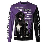 TangoDS Terre-Neuve/Boxer/Shelties Animaux Chiens Sweatshirt imprimé en 3D pour Hommes Femmes Unisexe Pull-Over Tops